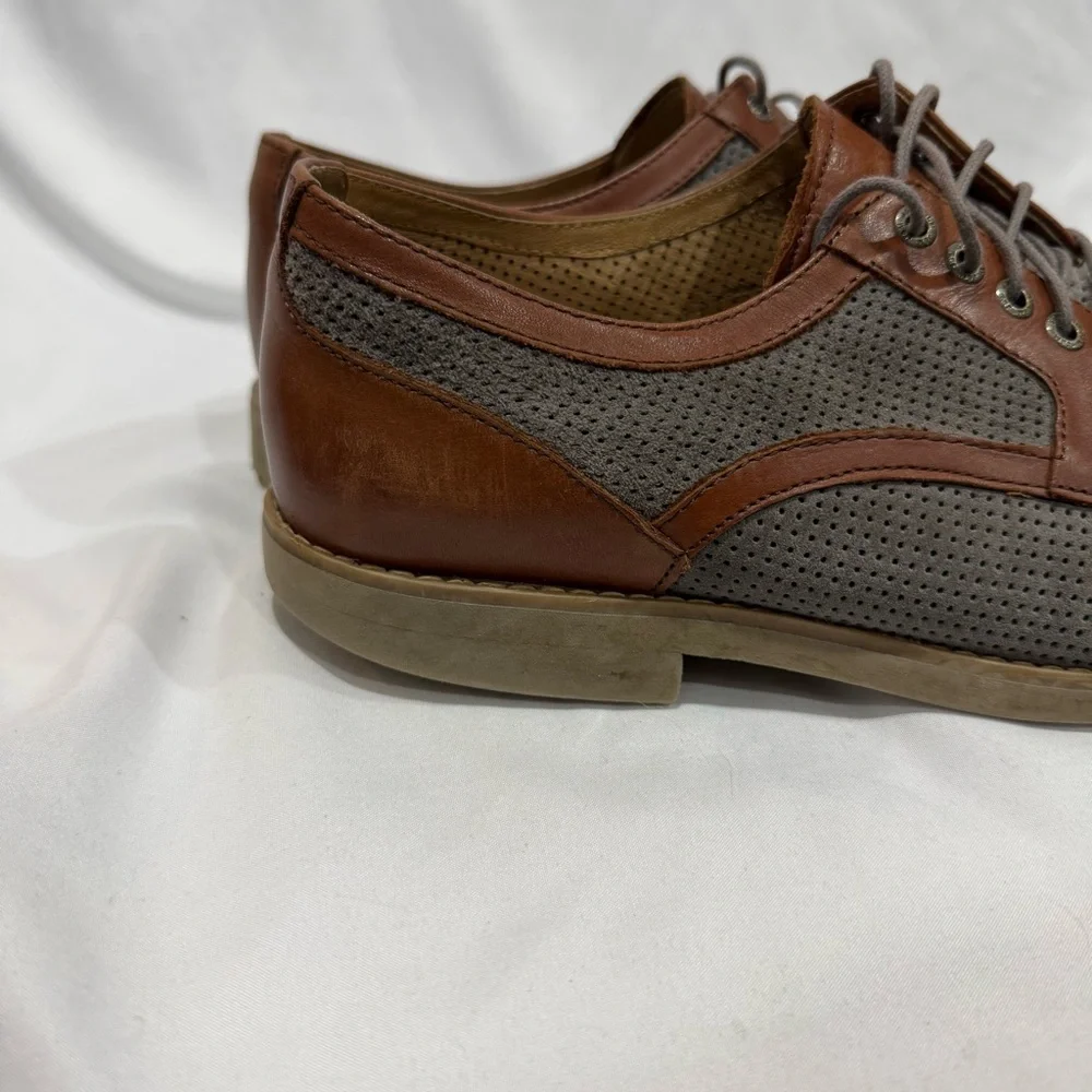 Johnston & Murphy Perforated Oxford‎ Shoes 10M Smart Casual Lightweight Corpcore